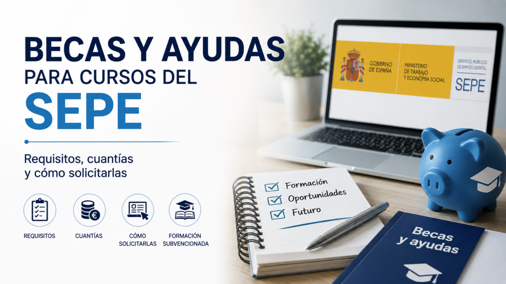 Becas y Ayudas para Cursos del SEPE: Requisitos, Cuantías y Cómo Solicitarlas