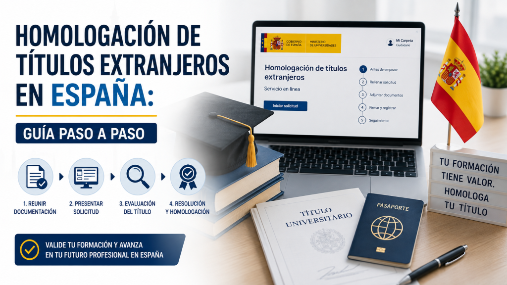 Homologación de títulos extranjeros en España: documentos, tasas y seguimiento