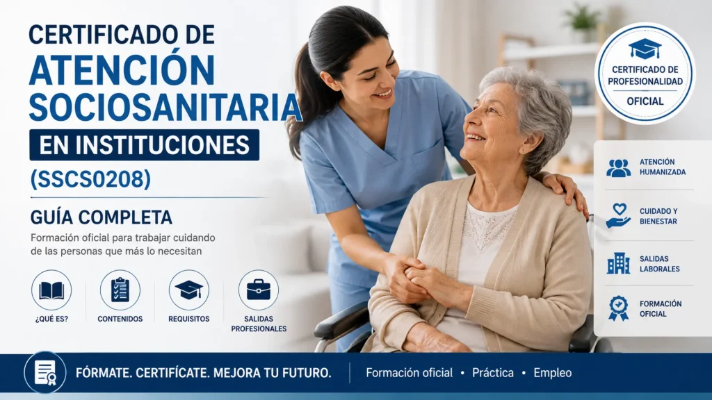 Certificado SSCS0208 de Atención Sociosanitaria en Instituciones
