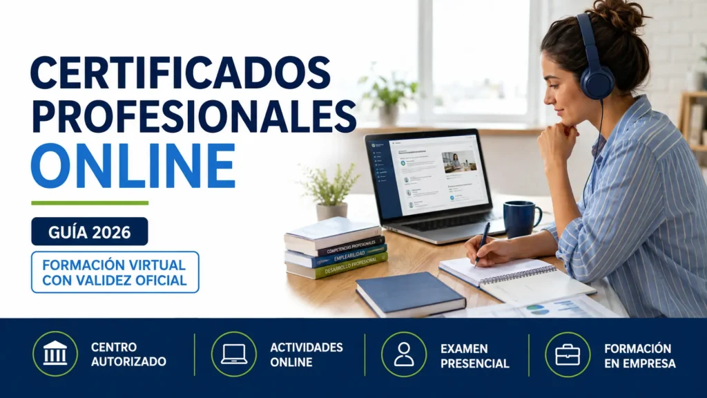 Certificados Profesionales online: centros autorizados, examen presencial y formación en empresa