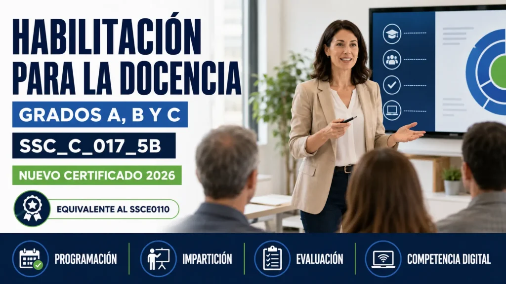 Habilitación para la Docencia en Grados A, B y C, código SSC_C_017_5B