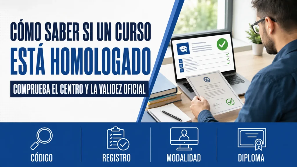 Cómo saber si un curso está homologado y comprobar el centro