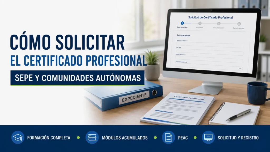 Cómo solicitar la expedición del Certificado Profesional en el SEPE y las comunidades autónomas