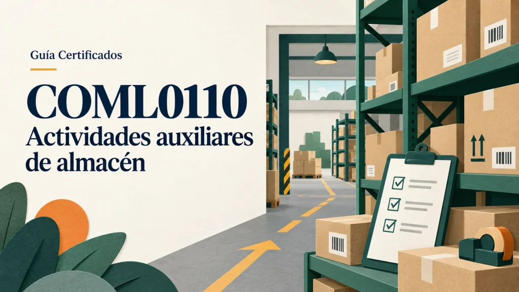 COML0110: Actividades auxiliares de almacén